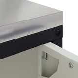 Kitchen Storage HATTEM White 90 x 50 x 53 cm Steel 874997