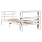 Bed Frame with Headboard without Mattress White 90x200 cm 3306107