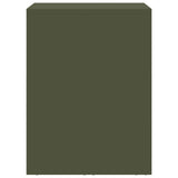 Wall Cabinet for Garage with Gas-lift Door Olive green 883271
