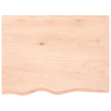 Basin Shelf Wall Mounted Steel and Solid Wood Oak 3302635