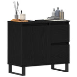 Bathroom Sink Cabinet Black Oak 65 x 33 x 60 cm Engineered Wood 862892