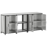 Kitchen Storage Set HATTEM 3 pcs Silver Galvanised Steel 3392706