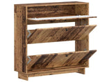 Shoe Cabinet EDE 78 x 24 x 103 cm Engineered Wood Old Wood 896003