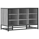 Shoe Bench Grey Sonoma 84x40x53.5 cm Engineered Wood and Metal 849232