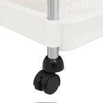 ZNTS 5-Tier Kitchen Trolley White 42x29x128 cm Iron and ABS 336332