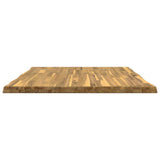 Live Edge Table Top 70 x 70 x 3.5 cm Square Solid Acacia Wood 938631