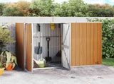 Tool Shed Brown Galvanised steel, metal Large Garden Tool Shed 316216
