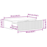 Wall-Mounted Side Table 59 x 34.5 x 17 cm Engineered Wood 898488