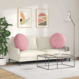 Seat Cushions 2 pcs Pink 80 x 29 cm Velvet 42014252