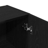 Bathroom Cabinet Black oak 32 x 34 x 188.5 cm Engineered Wood 862097