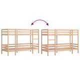 Bunk Bed without Mattress 80x200 cm Solid Wood Pine 3284215