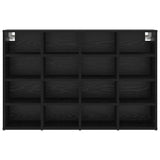 Shoe Cabinet 103 x 30 x 67 cm Engineered Wood Black Oak 875220