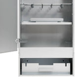 BBQ Oven Smoker with Wood Chips 44.5x29x83 cm Galvanised steel 364746