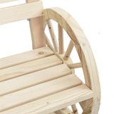 Garden Chair Set of 2 Natural wood finish Solid fir wood Standard 365101
