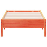 Bed Frame without Mattress Wax Brown 75x190 cm Small Single Solid Wood Pine 842733