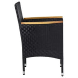 Garden Dining Set Black, Cream 3095911