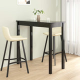 Bar Table MDF Black 115x55x107 cm 240378