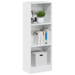 ZNTS Bookcase High Gloss White 40x24x109 cm Engineered Wood 858303