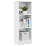 ZNTS Bookcase High Gloss White 40x24x109 cm Engineered Wood 858303
