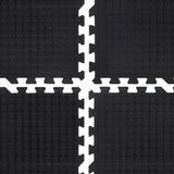 Rubber Floor Tile Black 12 mm 90x120 cm 155672