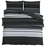 Duvet Cover Set Black and White 260x240 cm Cotton 136498