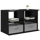 TV stand with Drawer Black Oak 79 x 40 x 48 cm 8000461