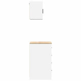 Garage Cabinets 2 pcs White Engineered Wood 3328323