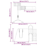 Outdoor Playset Impregnated Wood Pine 3155842