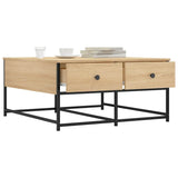 Coffee Table Sonoma Oak 80x80x40 cm Engineered Wood 835355