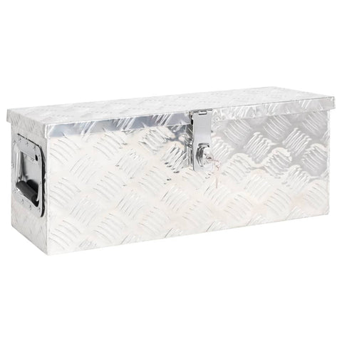 Storage Box Silver 60x23.5x23 cm Aluminium 152248