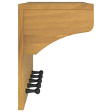 Wall-mounted Coat Rack SANDNES 87x30x42 cm Solid Wood Pine 4010473
