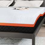 Mattress White and Grey 180 x 200 cm Memory Foam 4106308
