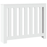Radiator Cover White 104x20x82 cm Engineered Wood 852735