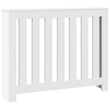 Radiator Cover White 104x20x82 cm Engineered Wood 852735