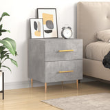 Bedside Cabinet Concrete Grey 40x35x47.5 cm Engineered Wood 827284