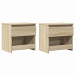 Bedside Cabinets 2 pcs Sonoma Oak 40x30x39 cm Engineered Wood 803450