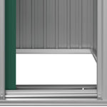 Garden Shed Green 126x97.5x177 cm Galvanised Steel 316233