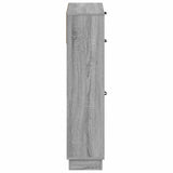 Shoe Cabinet HOORN 78 x 24 x 100 cm Engineered Wood Grey Sonoma 897321