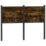 Replace Headboard Smoked Oak 120 cm Engineered Wood and Steel 4007698