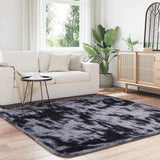 Shaggy Rug High Pile NAVARRA Dark Grey 200x200 cm Polyester 4102880