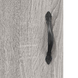 Wall Mounted Cabinet Grey Sonoma 69.5x34x90 cm Engineered Wood 834992