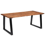 ZNTS Dining Table Solid Acacia Wood 180x90 cm 288068