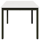 Dining Table White 150 x 90 x 75 cm Solid Pine Wood 892792