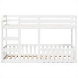 Bunk Bed White 75x190 cm Solid Wood Pine 3308596