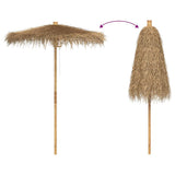 Tiki Umbrella with Banana Leaf Canopy 180 cm Bamboo 4108223