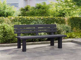 Garden Bench Anthracite Polypropylene 110 cm Durable 4009380
