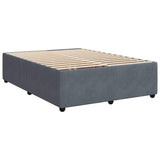 Bed Frame without Mattress Dark Grey 140x200 cm Velvet 3285013