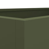 Planter Olive Green 62x47x46 cm Steel 841604