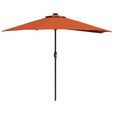 Garden Parasol Terracotta 294 x 150 x 224 cm 42003272