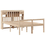 Bookcase Bed without Mattress 140x190 cm Solid Wood Pine 3322047
